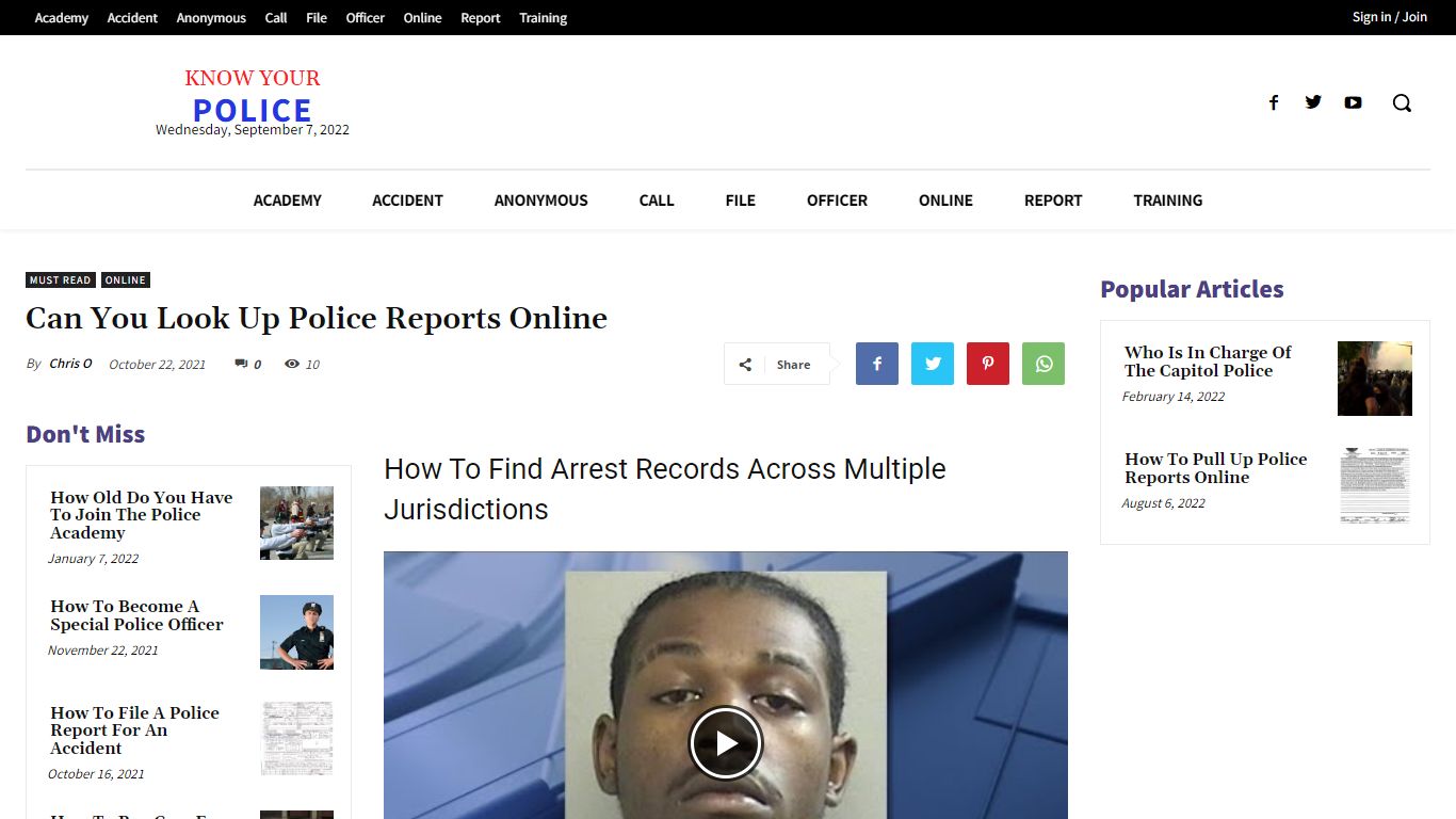 Can You Look Up Police Reports Online - KnowYourPolice.net